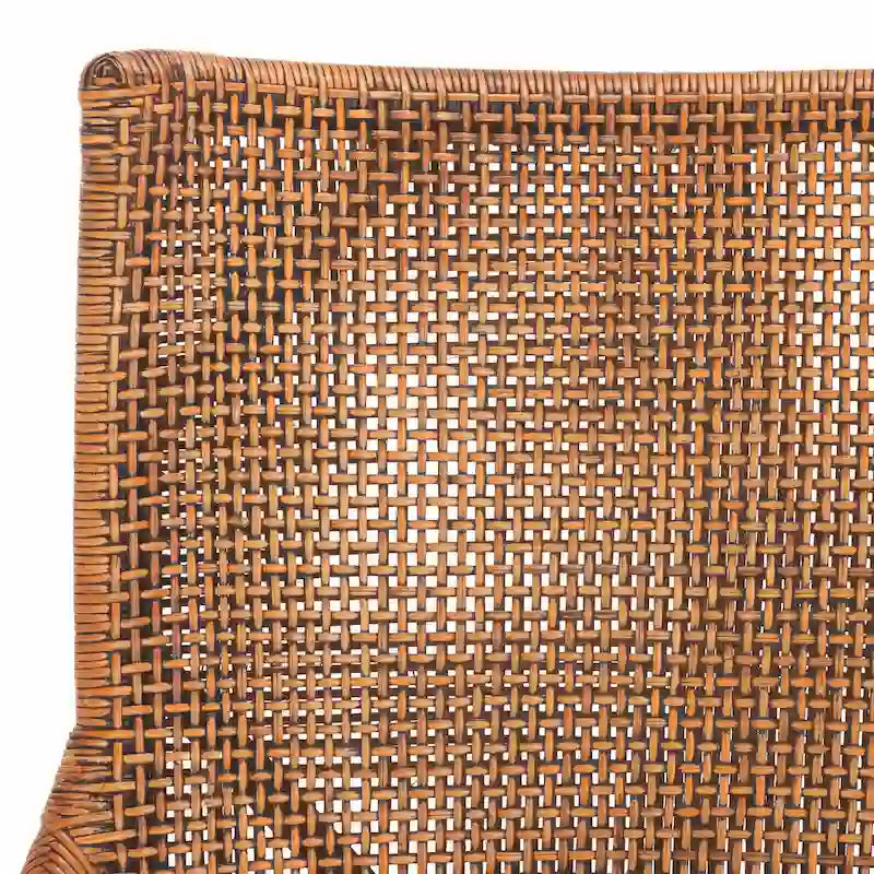 SAFAVIEH Azrielle Coastal Rattan Cushion Chair - 22 W x 24 L x 37 H - 22W x 24D x 37H