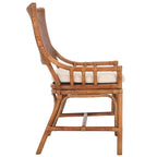 SAFAVIEH Azrielle Coastal Rattan Cushion Chair - 22 W x 24 L x 37 H - 22W x 24D x 37H