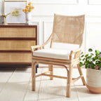 Azrielle Coastal Rattan Cushion Chair - 22 W x 24 L x 37 H - 22W x 24D x 37H