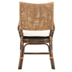 Azrielle Coastal Rattan Cushion Chair - 22 W x 24 L x 37 H - 22W x 24D x 37H