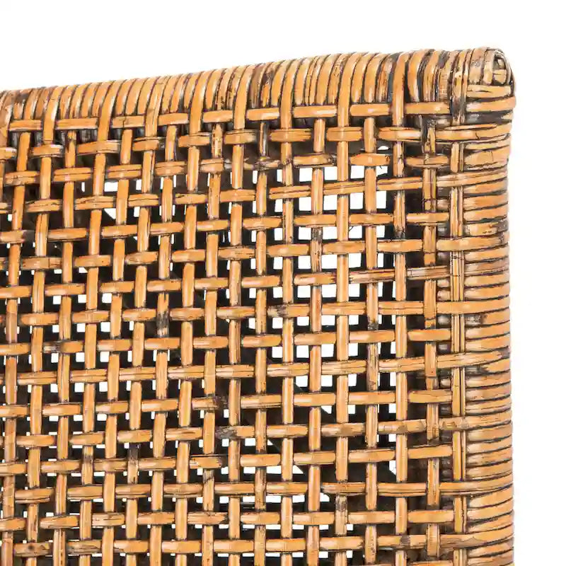 SAFAVIEH Azrielle Coastal Rattan Cushion Chair - 22 W x 24 L x 37 H - 22W x 24D x 37H