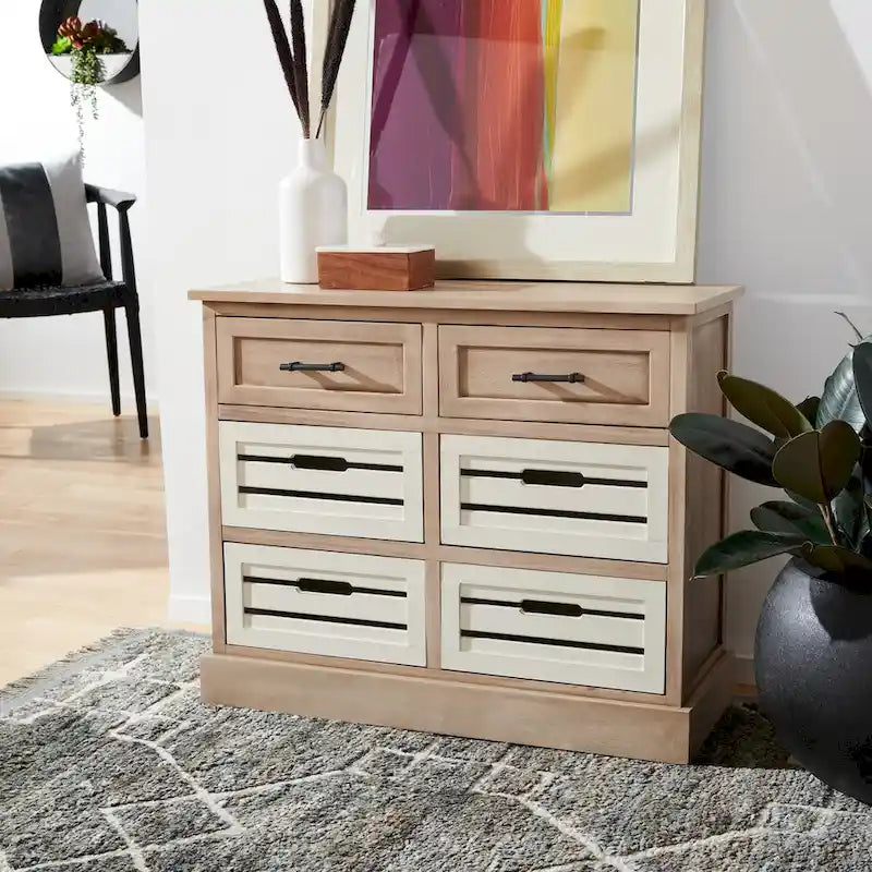 SAFAVIEH Saadia Removable 6-Drawer Storage Chest - 31 W x 12.5 L x 26 H - 31Wx13Dx26H