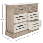 SAFAVIEH Saadia Removable 6-Drawer Storage Chest - 31 W x 12.5 L x 26 H - 31Wx13Dx26H