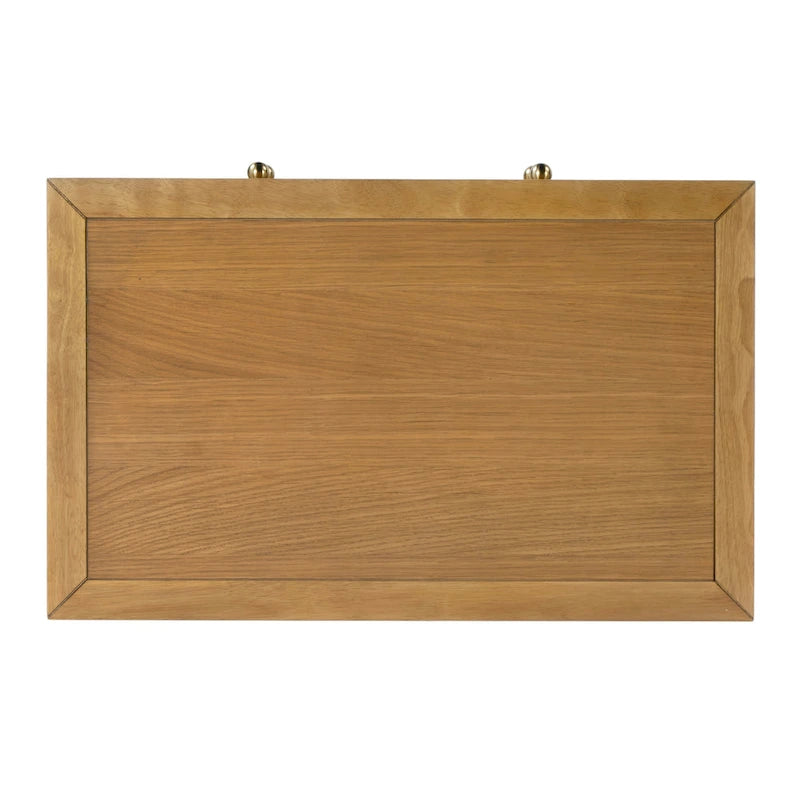 Nora 2-Drawer Wood Wide Nightstand