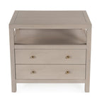 Nora 2-Drawer Wood Wide Nightstand