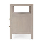 Nora 2-Drawer Wood Wide Nightstand