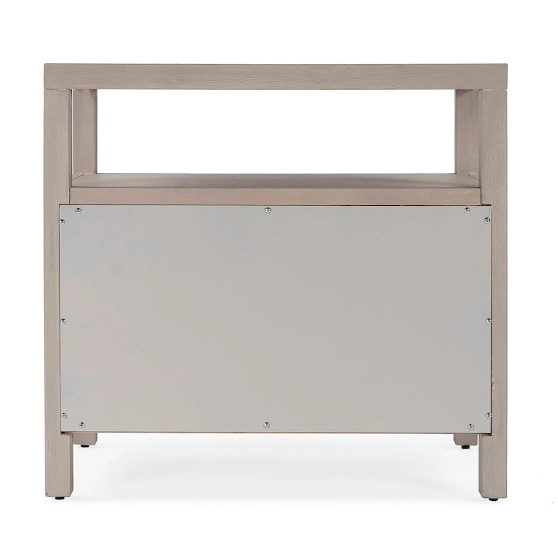Nora 2-Drawer Wood Wide Nightstand