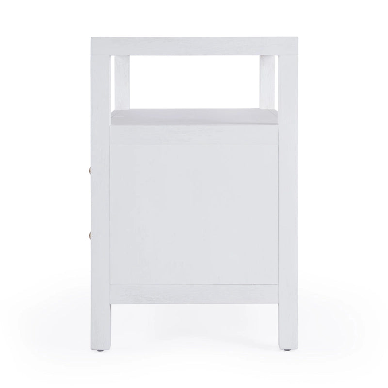 Nora 2-Drawer Wood Wide Nightstand