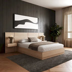 Milano 4-Piece Bedroom Set with Floating Nightstand Extension Panel