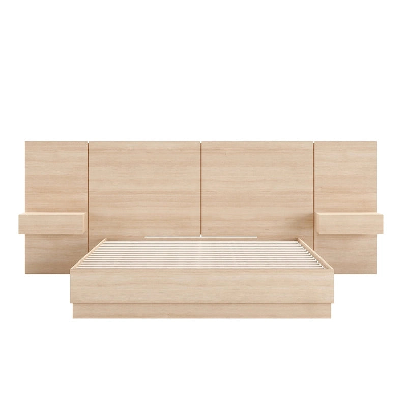 Milano 4-Piece Bedroom Set with Floating Nightstand Extension Panel