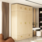 Large Wardrobe w/Optional Top Cabinet Bedroom Accent Closet Cabinet