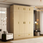 Large Wardrobe w/Optional Top Cabinet Bedroom Accent Closet Cabinet