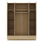 Large Wardrobe w/Optional Top Cabinet Bedroom Accent Closet Cabinet