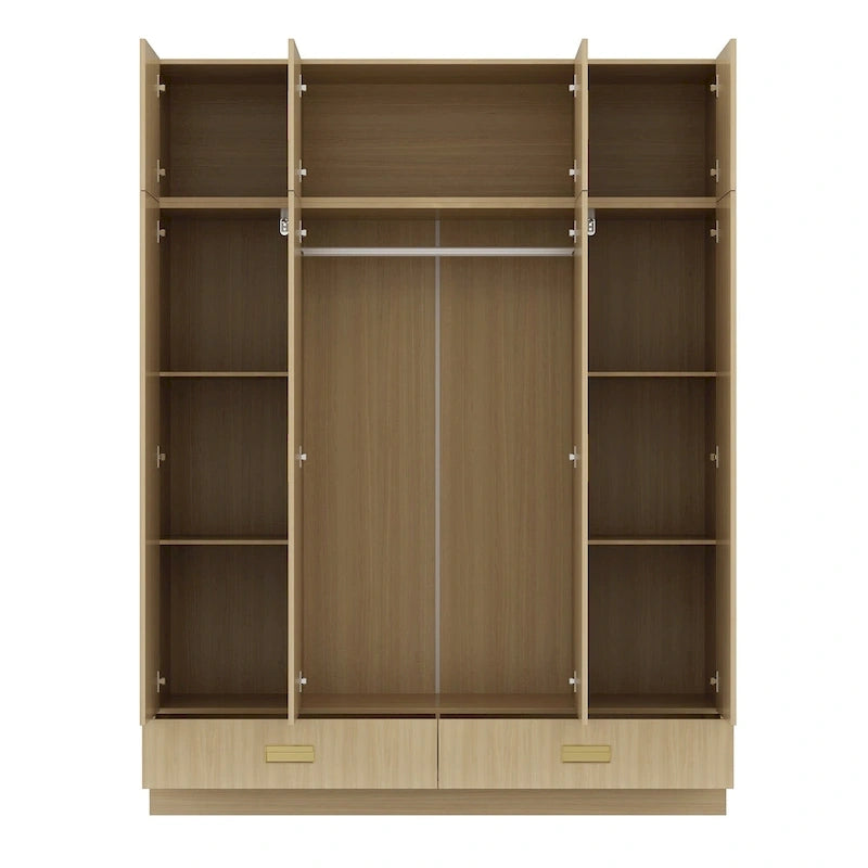 Large Wardrobe w/Optional Top Cabinet Bedroom Accent Closet Cabinet