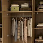 Large Wardrobe w/Optional Top Cabinet Bedroom Accent Closet Cabinet