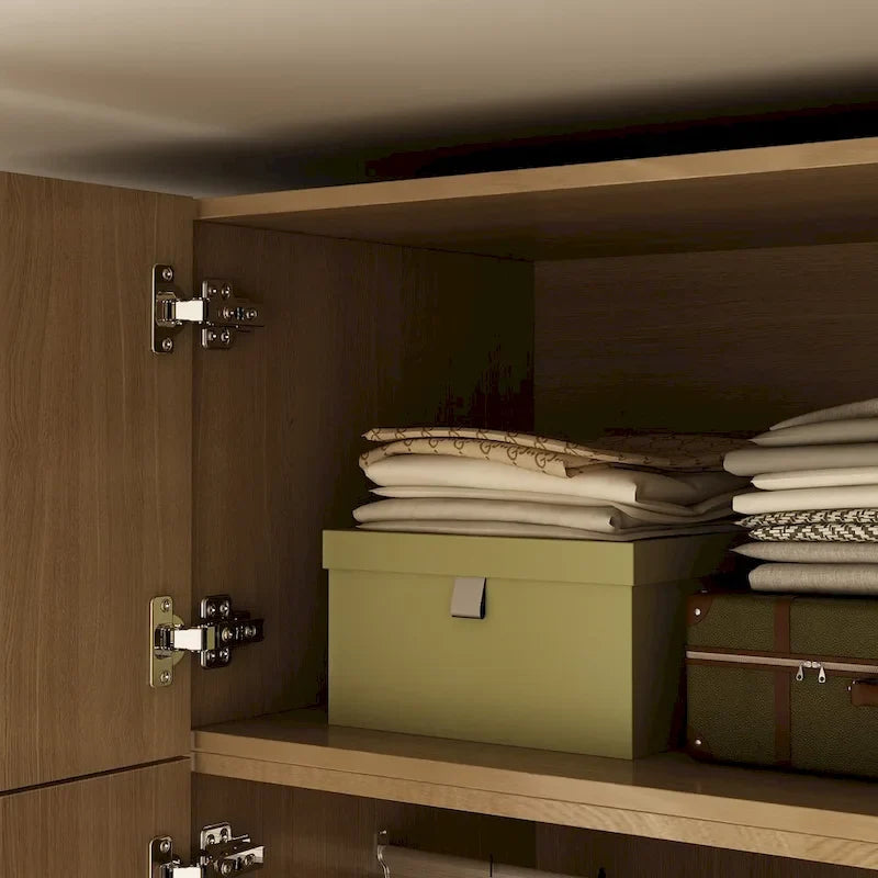 Large Wardrobe w/Optional Top Cabinet Bedroom Accent Closet Cabinet