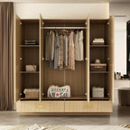 Large Wardrobe w/Optional Top Cabinet Bedroom Accent Closet Cabinet