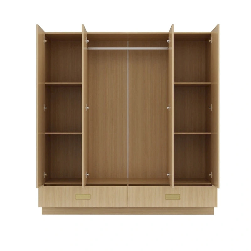 Large Wardrobe w/Optional Top Cabinet Bedroom Accent Closet Cabinet