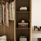 Large Wardrobe w/Optional Top Cabinet Bedroom Accent Closet Cabinet