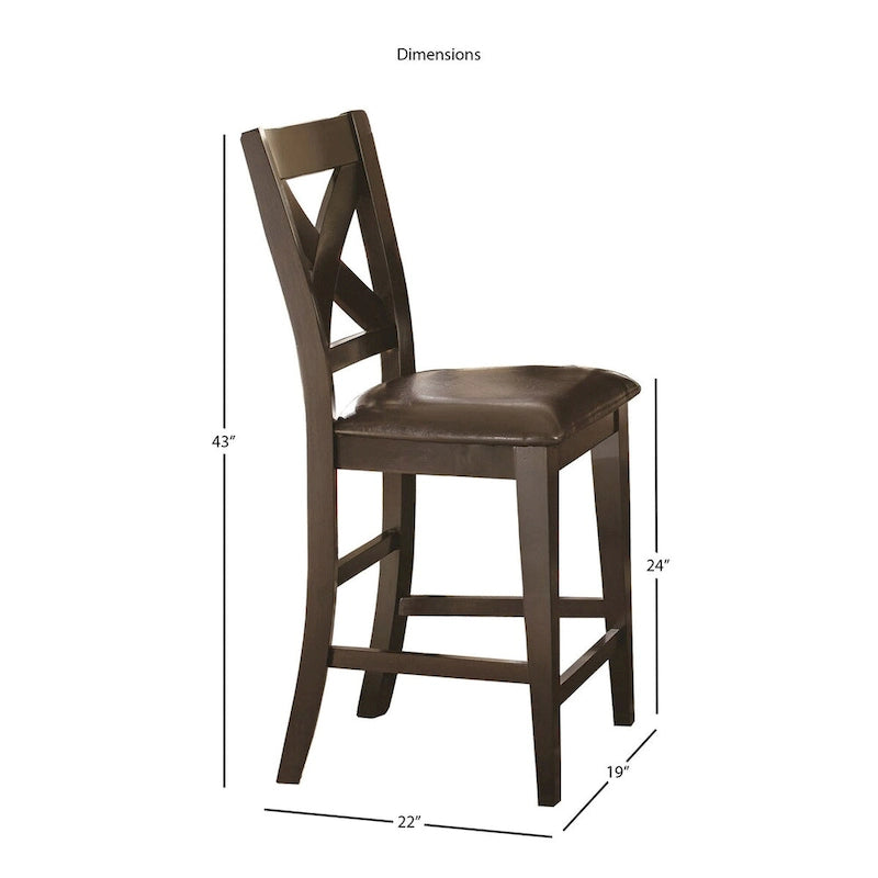 Copley Counter Height Dining Set with Self Storing Leaf by