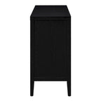 Retro Sideboard with Circular Groove Design