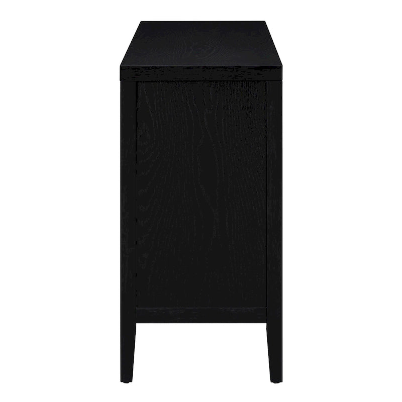 Retro Sideboard with Circular Groove Design