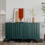 Modern Lacquered 4 Door Wooden Cabinet