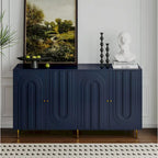 Modern Lacquered 4 Door Wooden Cabinet