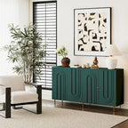 Modern Lacquered 4 Door Wooden Cabinet