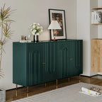 Modern Lacquered 4 Door Wooden Cabinet