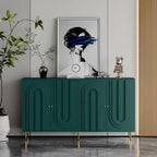 Modern Lacquered 4 Door Wooden Cabinet