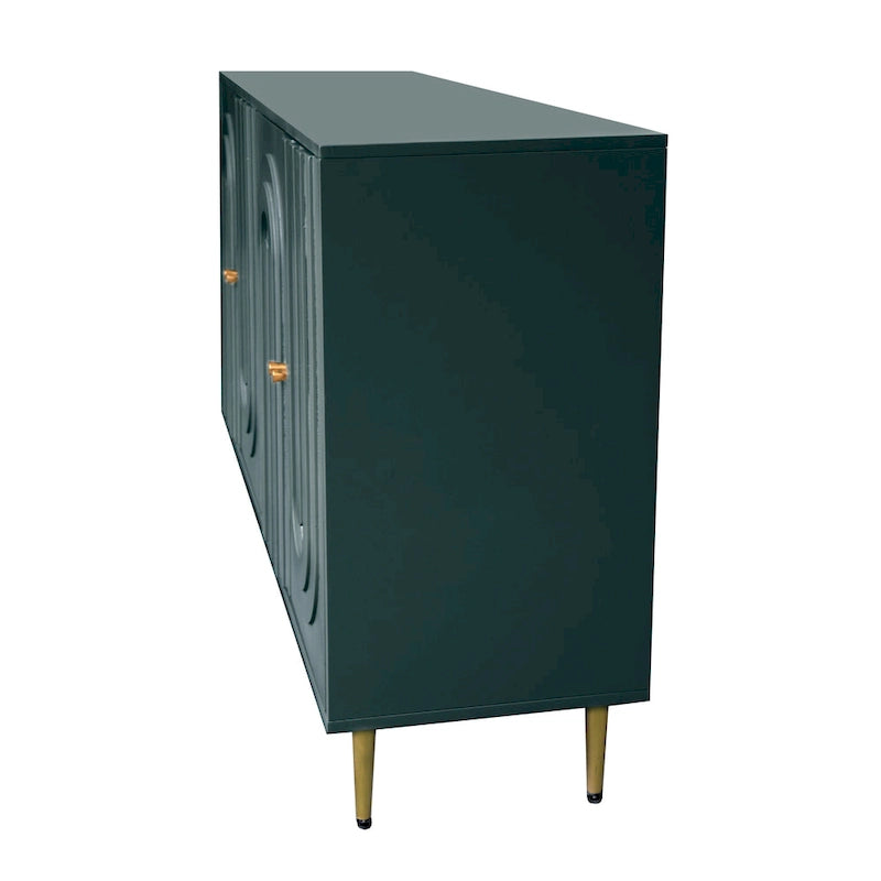 Modern Lacquered 4 Door Wooden Cabinet