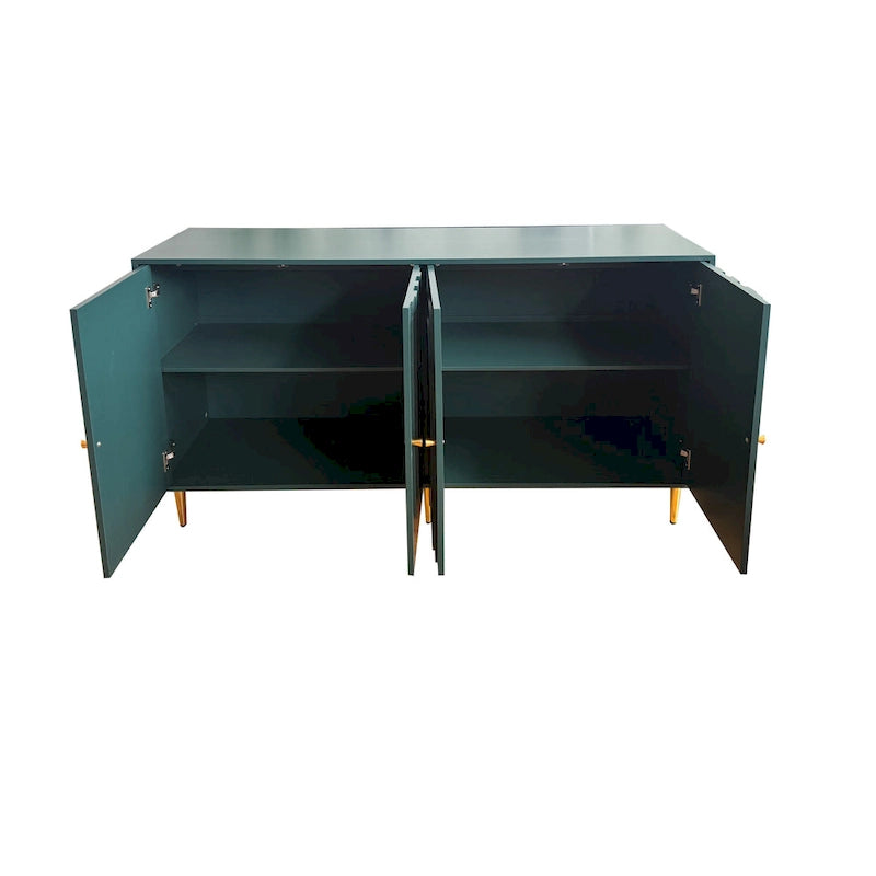 Modern Lacquered 4 Door Wooden Cabinet