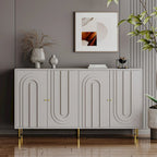 Modern Lacquered 4 Door Wooden Cabinet