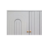 Modern Lacquered 4 Door Wooden Cabinet