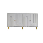 Modern Lacquered 4 Door Wooden Cabinet