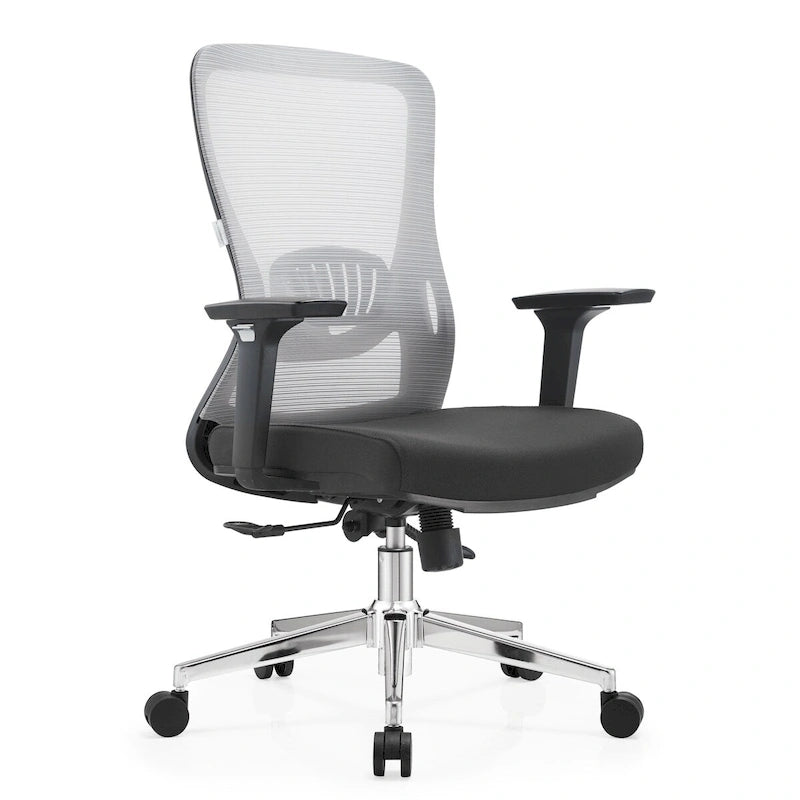 Cotton Office Chair with Mesh Mid-Back Adorit Series by