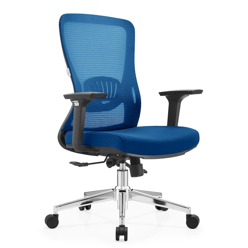 Cotton Office Chair with Mesh Mid-Back Adorit Series by