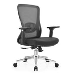 Cotton Office Chair with Mesh Mid-Back Adorit Series by