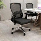 Cotton Office Chair with Mesh Mid-Back Adorit Series by