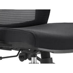 Cotton Office Chair with Mesh Mid-Back Adorit Series by LeisureMod