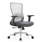Cotton Office Chair with Mesh Mid-Back Adorit Series by