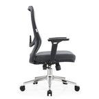 Cotton Office Chair with Mesh Mid-Back Adorit Series by