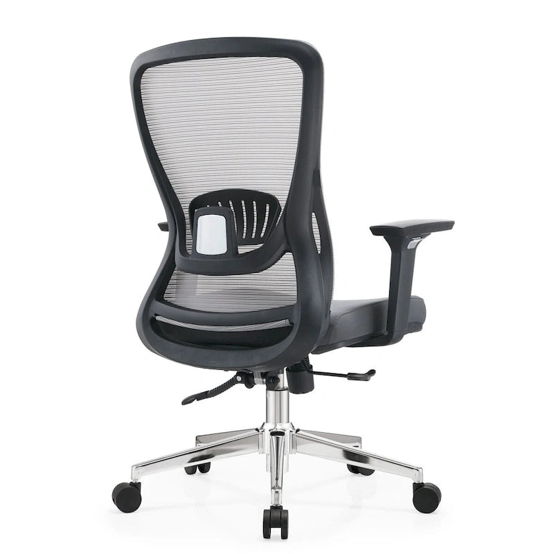 Cotton Office Chair with Mesh Mid-Back Adorit Series by