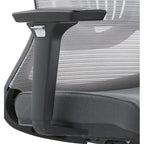 Cotton Office Chair with Mesh Mid-Back Adorit Series by LeisureMod