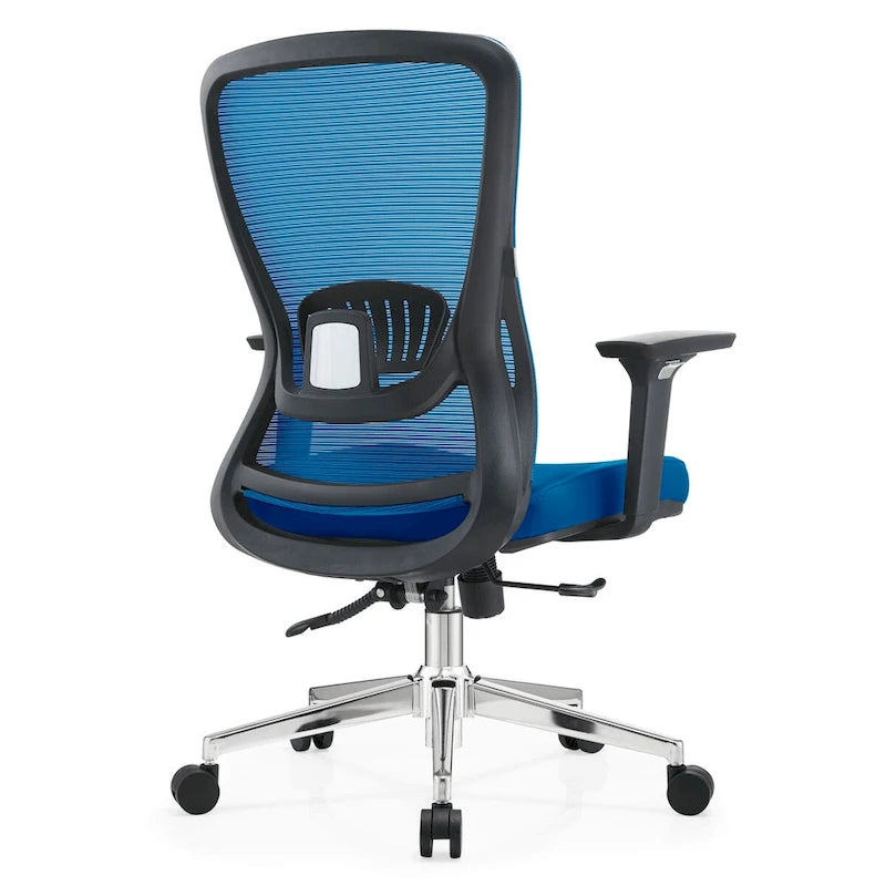 Cotton Office Chair with Mesh Mid-Back Adorit Series by