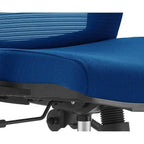 Cotton Office Chair with Mesh Mid-Back Adorit Series by LeisureMod