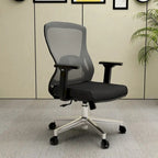 Cotton Office Chair with Mesh Mid-Back Adorit Series by