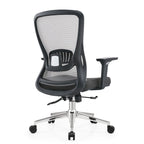 Cotton Office Chair with Mesh Mid-Back Adorit Series by LeisureMod