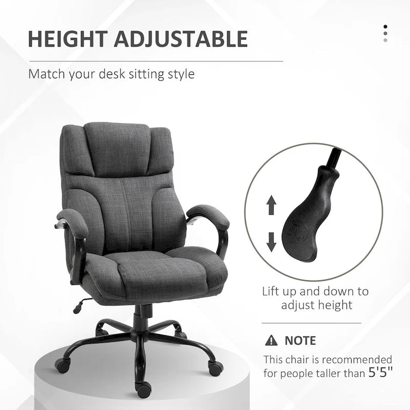 Ergonomic Office Chair with Wide Seat Adjustable Height